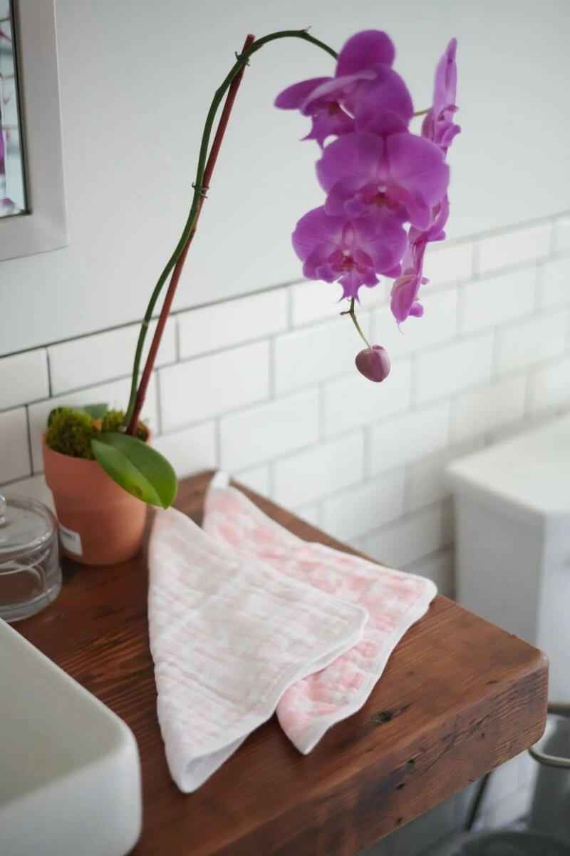 Pop Of Pink Wash Cloth Set with 100 Percent Plush Cotton for Bath Time Essentials