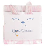 Goosewaddle® | Newborn Baby Blankets Toys Teethers Bibs & More Poppy Elephant Leaves Pink Newborn Receiving Blankets