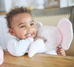 Goosewaddle® | Newborn Baby Blankets Toys Teethers Bibs & More Poppy Elephant Pink Plush Toy with Super Soft Fabric