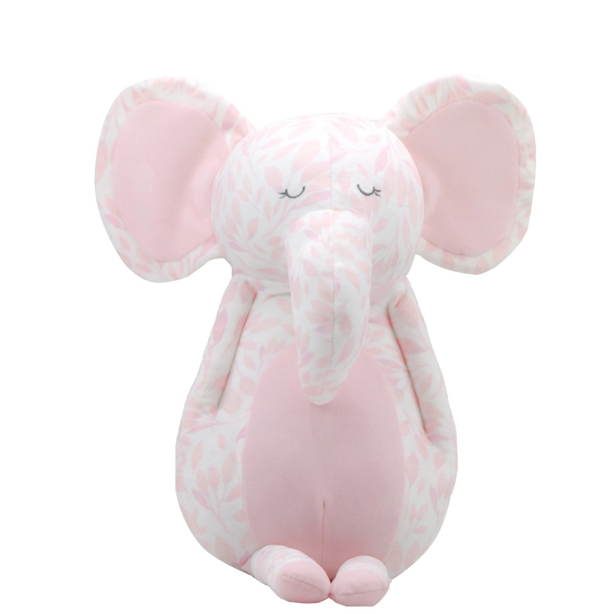 Goosewaddle® | Newborn Baby Blankets Toys Teethers Bibs & More Poppy Elephant Pink Plush Toy with Super Soft Fabric