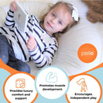 Goosewaddle® | Newborn Baby Blankets Toys Teethers Bibs & More Poppy Pink Floor Cushion with Comfort Support for Kids Playtime - Baby & Toddler > Baby Toys & Activity Equipment > Play Mats & Gyms > Play Mats Round Floor Cushion