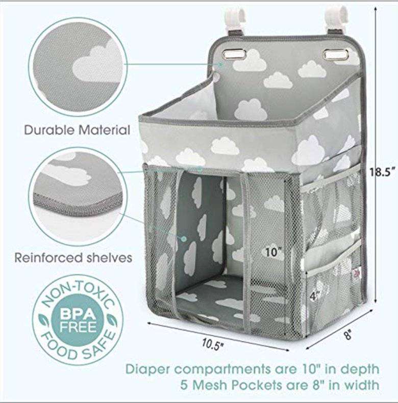 Portable Baby Crib Organizer Bed Hanging Bag - Everetts Place: Online Boutique - Parenthood & Accessories