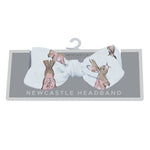 Powder Pink Bunnies Bamboo Newcastle Headband - Dog, Carnivores, Bow tie, Pet Supply, Canidae | Everetts Place