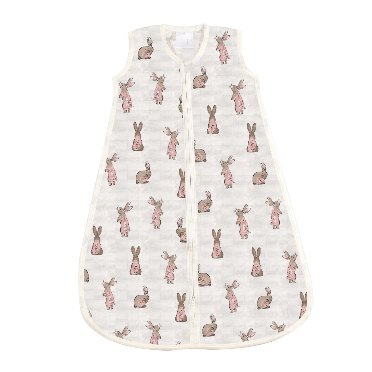 Powder Pink Bunnies Bamboo Sleep Sack for Babies with Lightweight Comfort - Everetts Place