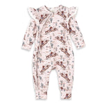Tesa Babe Prairie Princess Baby Girl Bamboo Western Zipper Romper - Everetts Place Boutique - 