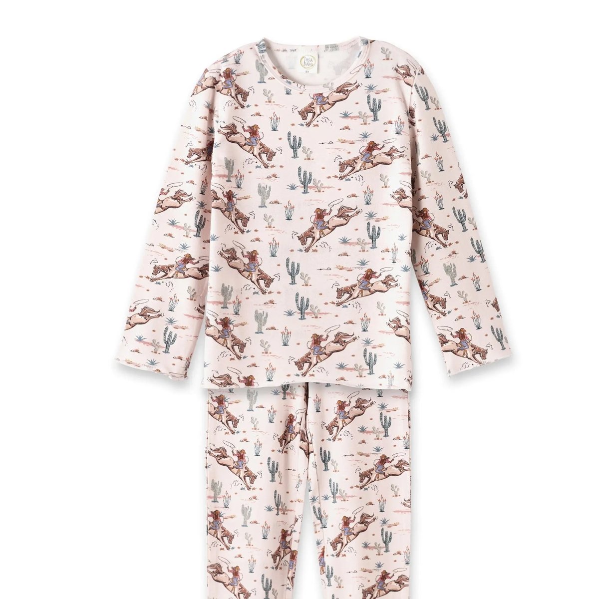 Tesa Babe Prairie Princess Western Bamboo Pajama Set For Girls - Everetts Place Boutique - 