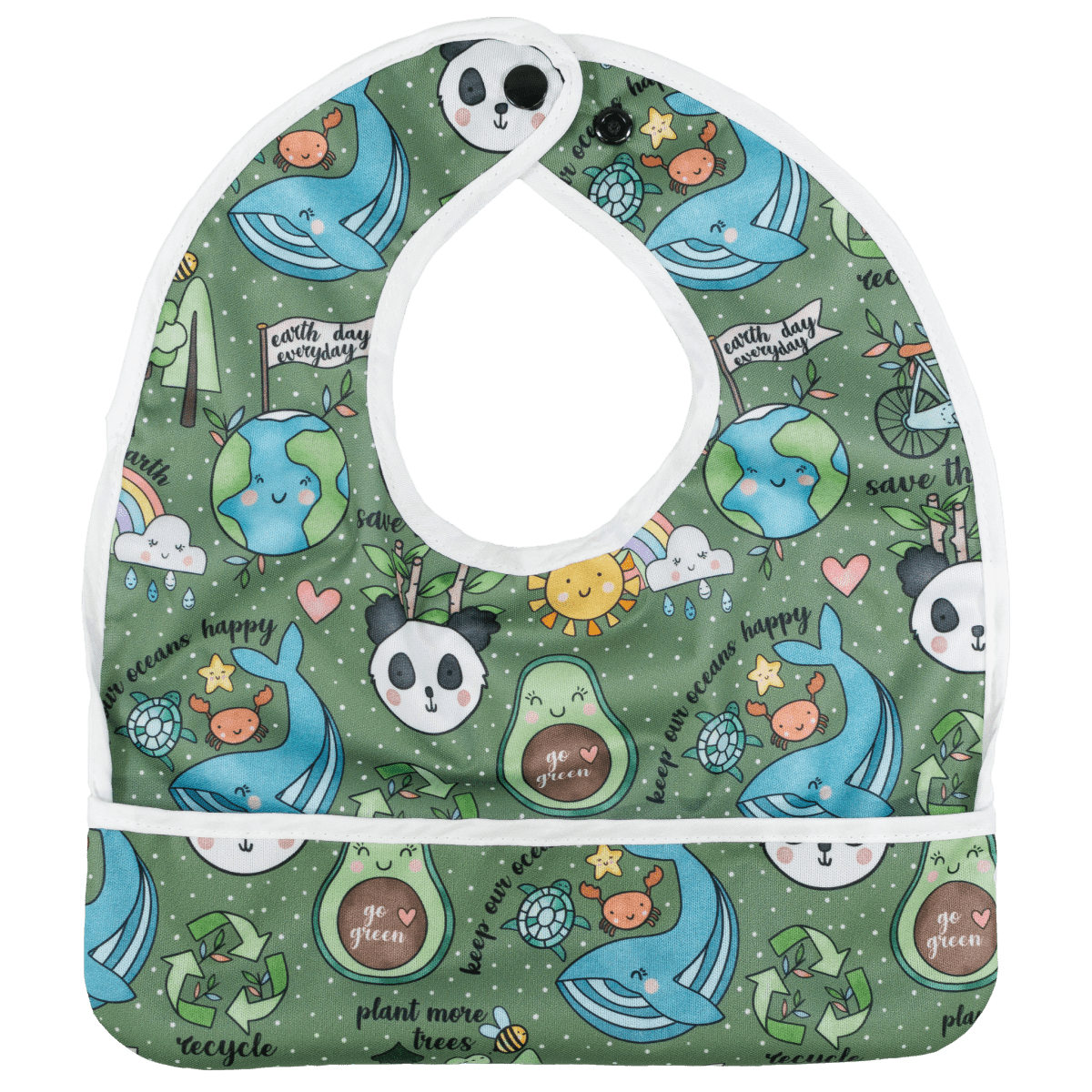 Premium Baby Bib with Water Resistant Design for Easy Mealtime Cleanup - Everetts Place