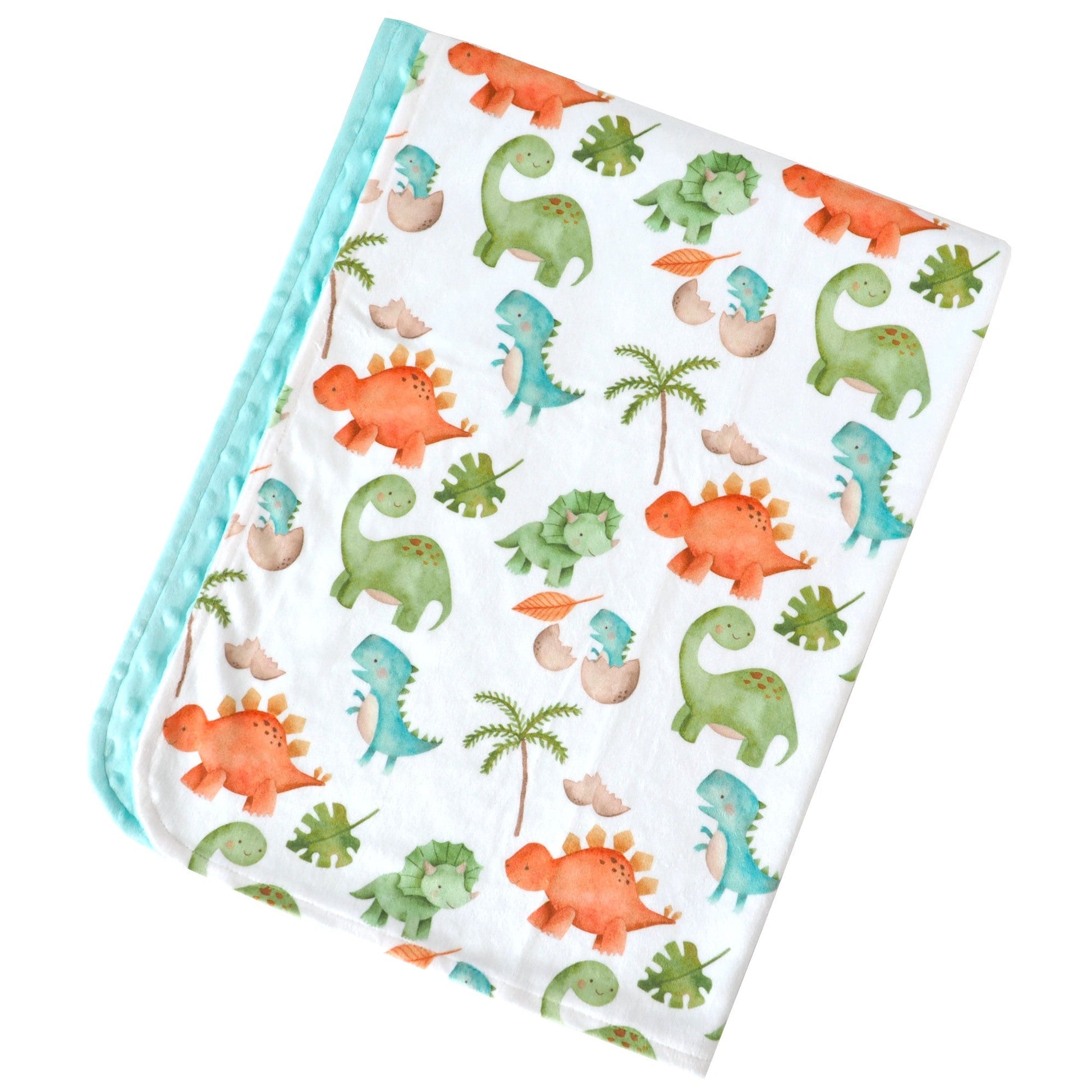 Premium Baby And Toddler Minky Dinosaur Blanket Honey Lemonade