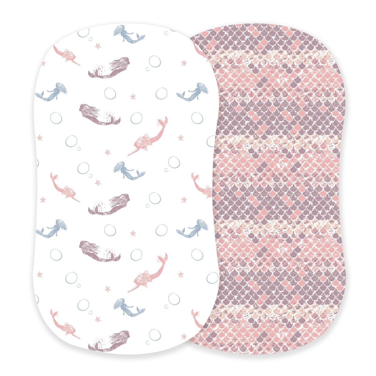 Newcastle Classics Premium Bamboo Changing Pad Cover with Soft Texture for Baby Girls - 