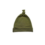 Harp Angel Boutique Premium Bamboo Knot Hat in Olive Green for Newborns up to 3 Months - 