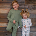 Sweet Bamboo Premium Bamboo Pajama Set with Soft Breathable Fabric for Big Kids - 