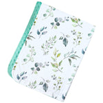 Honey Lemonade Premium Minky Baby Blanket with Eucalyptus Greenery Design for Infants - 