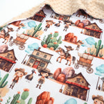 Honey Lemonade Premium Minky Blanket with Soft Western Pattern for Baby and Toddler - 