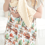 Honey Lemonade Premium Minky Blanket with Soft Western Pattern for Baby and Toddler - 