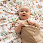 Honey Lemonade Premium Minky Blanket with Woodsy Woodland Design for Babies and Toddlers - 