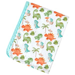 Honey Lemonade Premium Minky Dinosaur Blanket with Cozy Design for Babies and Toddlers - 