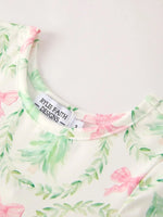 Rylee Faith Designs Preorder Festive Christmas Tree and Wreath Girls Dress - 