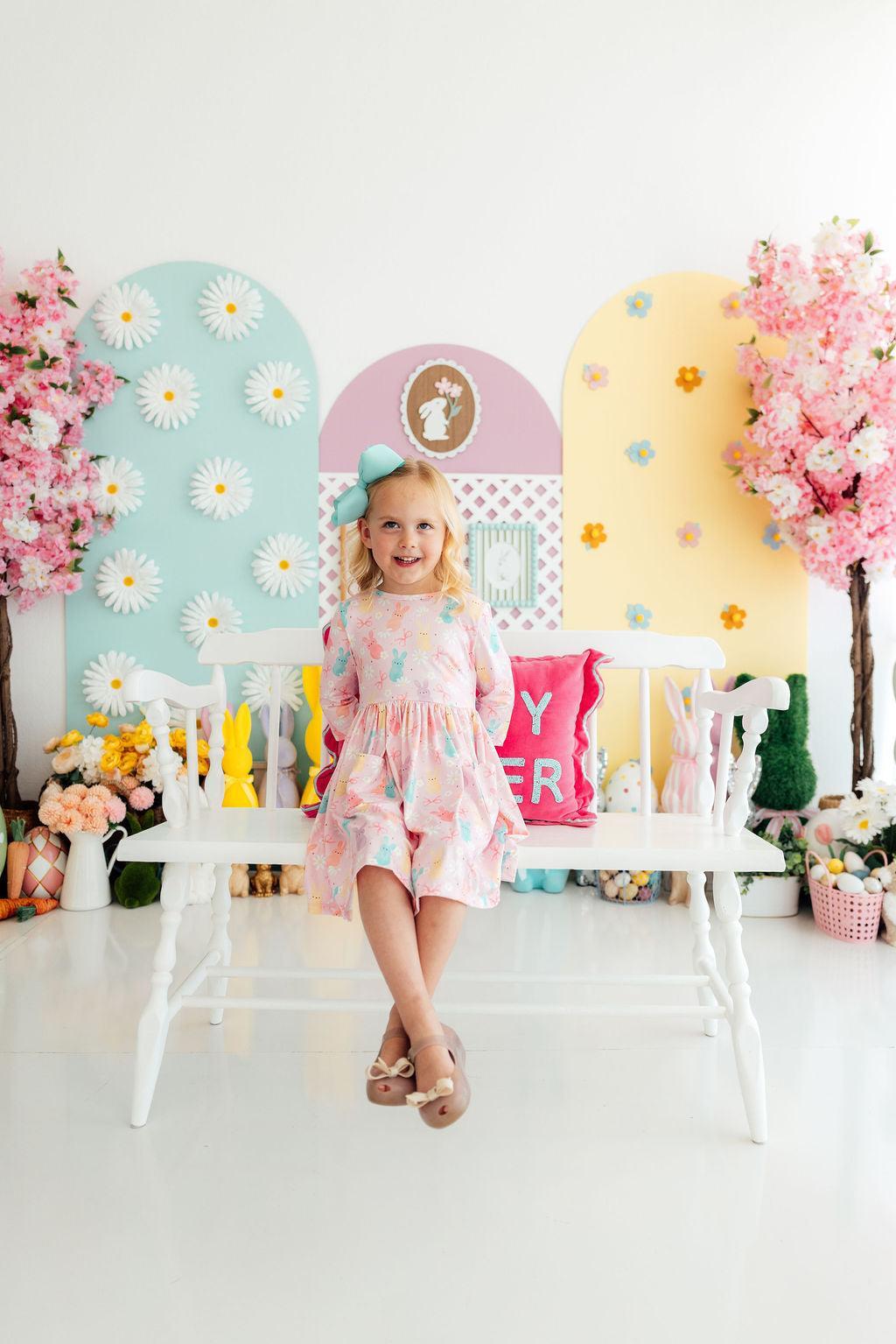 Mila & Rose ® Preppy Peeps 3/4 Sleeve Pocket Twirl DressEveretts Place