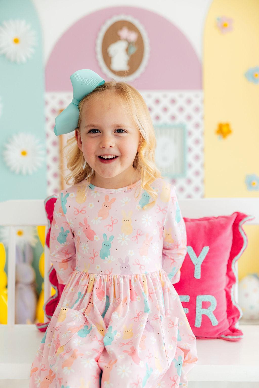 Mila & Rose ® Preppy Peeps 3/4 Sleeve Pocket Twirl DressEveretts Place