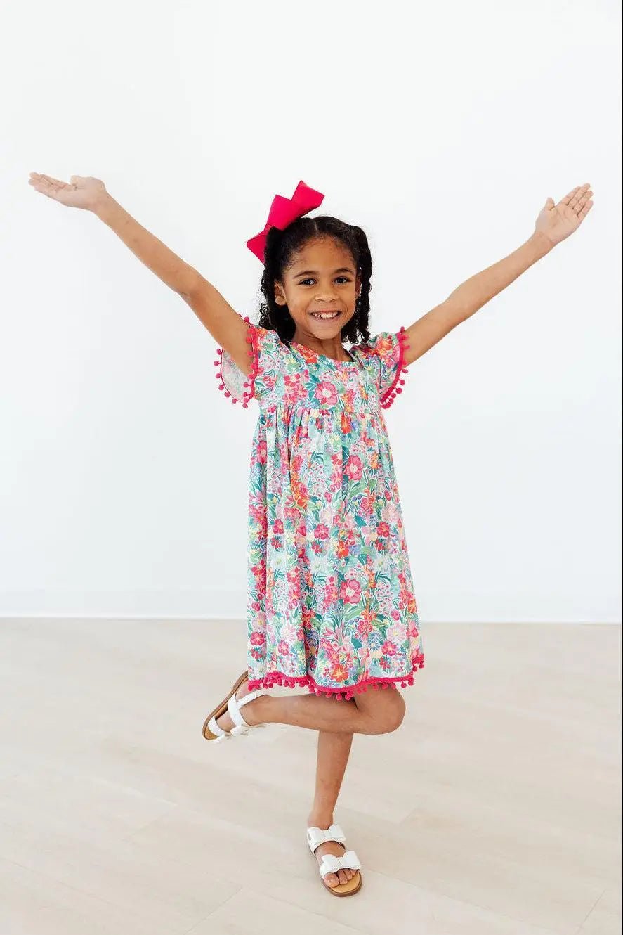 Mila & Rose ® Preppy Petals Pom Pom Dress - 