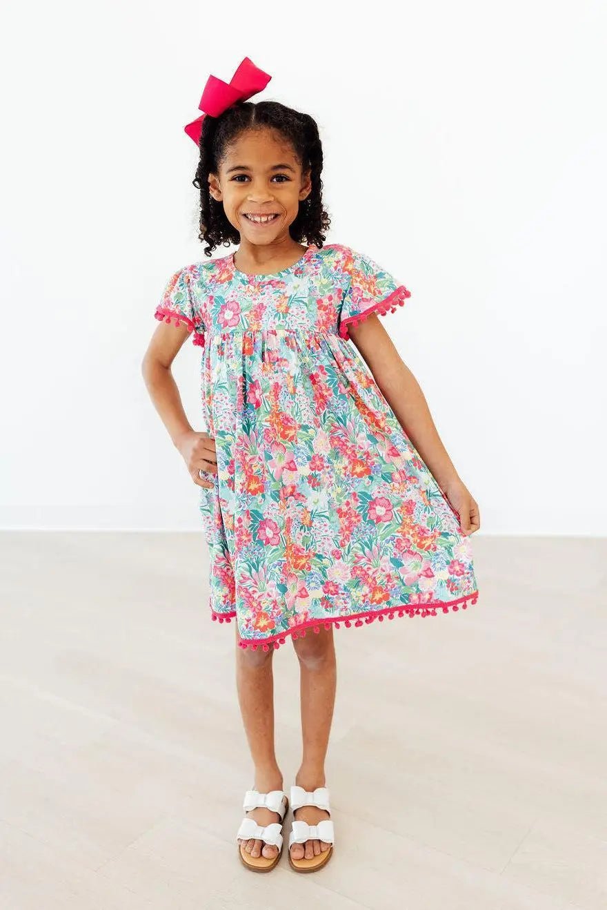 Mila & Rose ® Preppy Petals Pom Pom Dress - 