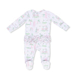 Angel Dear Pretty Golf - 2 Way Ruffle Back Zipper Footie - 