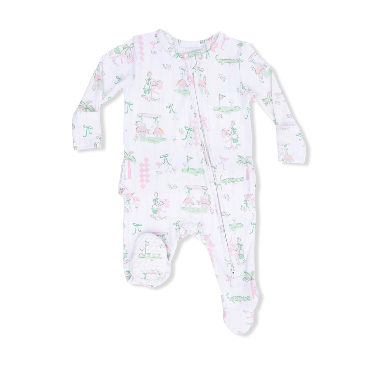 Angel Dear Pretty Golf - 2 Way Ruffle Back Zipper Footie - 