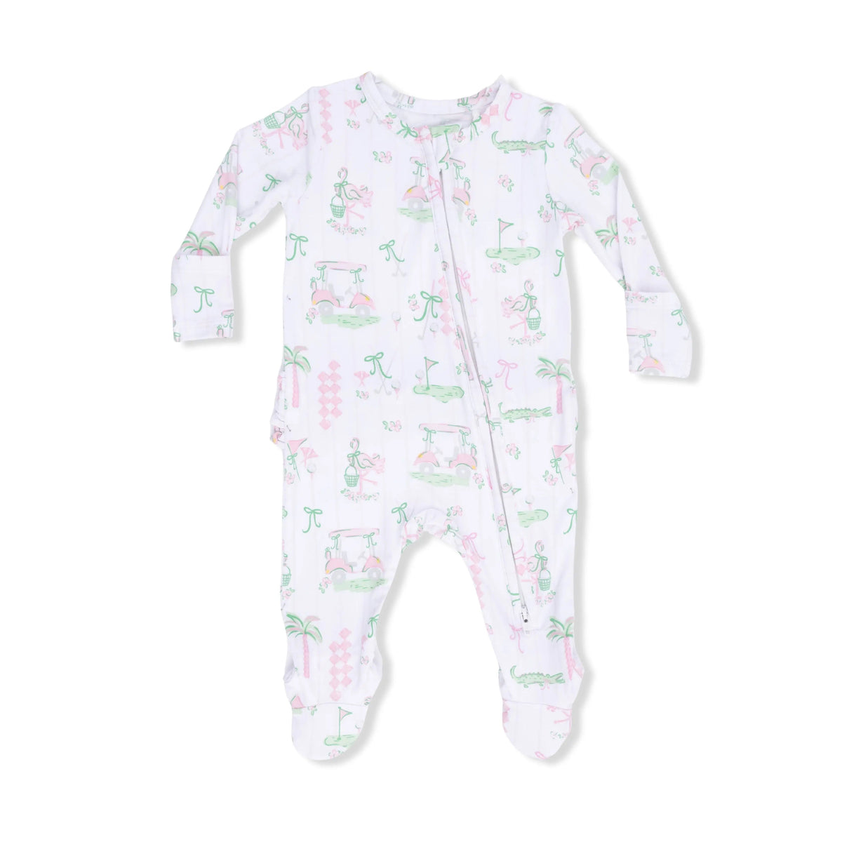 Angel Dear Pretty Golf - 2 Way Ruffle Back Zipper Footie - 