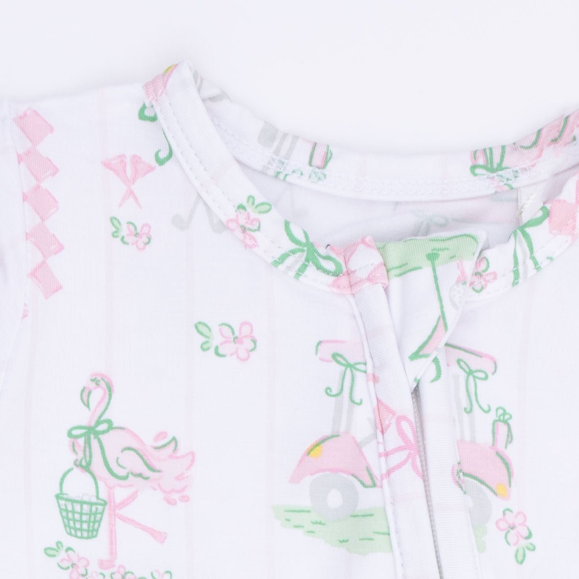 Angel Dear Pretty Golf - 2 Way Ruffle Back Zipper Footie - 