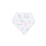 Angel Dear Pretty Golf - 2 Way Ruffle Back Zipper Footie & Bandana Bib Set - 