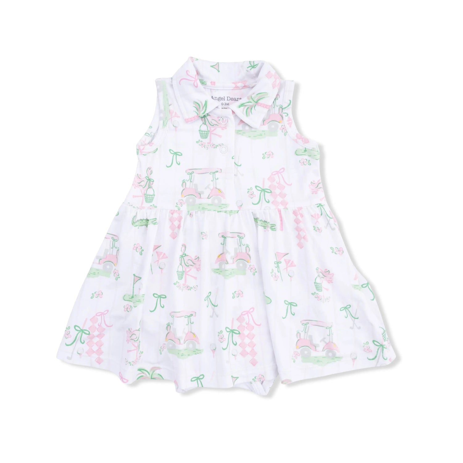 Pretty Golf - Polo Tennis Dress - White, Baby & Toddler Clothing, Day Dress, One-piece garment, Sleeveless shirt | Everetts Place