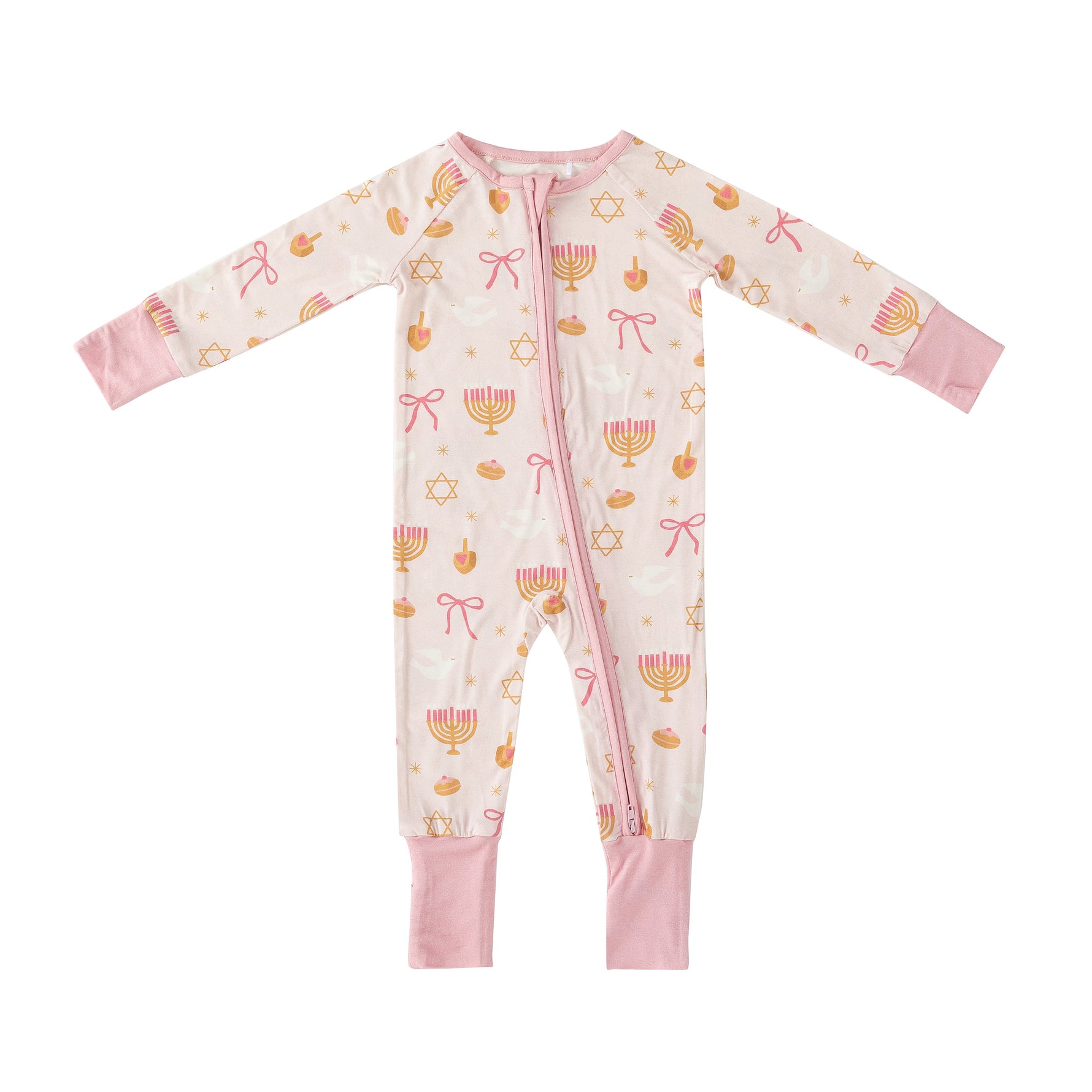 Dreamlet Pretty In Hanukkah (Convertible Zip Footies) - 