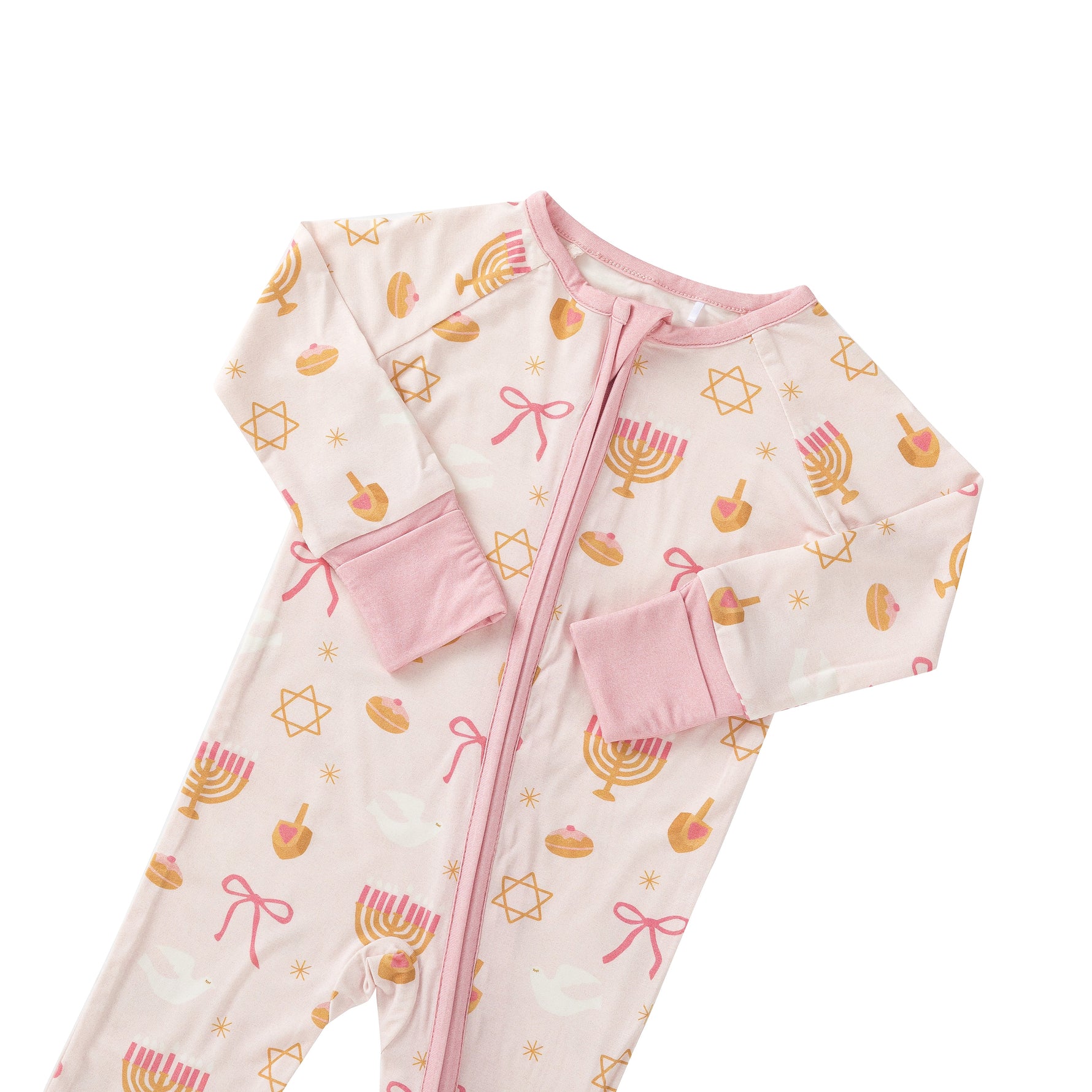 Dreamlet Pretty In Hanukkah (Convertible Zip Footies) - 