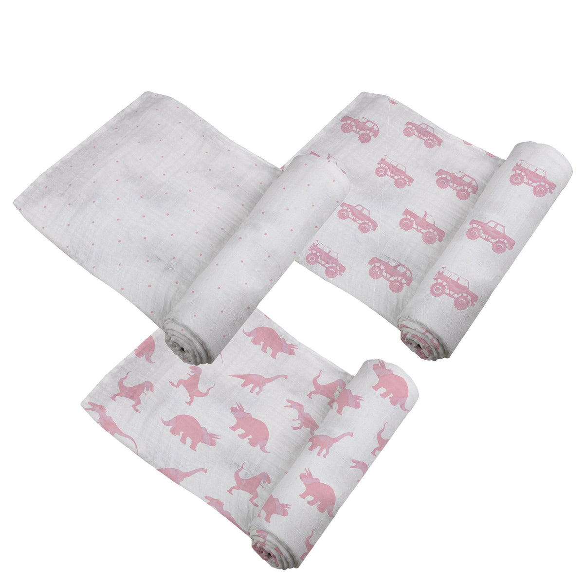 Newcastle Classics Pretty In Pink Bamboo Muslin Swaddle 3PKEveretts Place