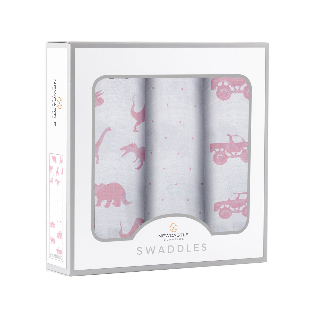 Newcastle Classics Pretty In Pink Bamboo Muslin Swaddle 3PKEveretts Place