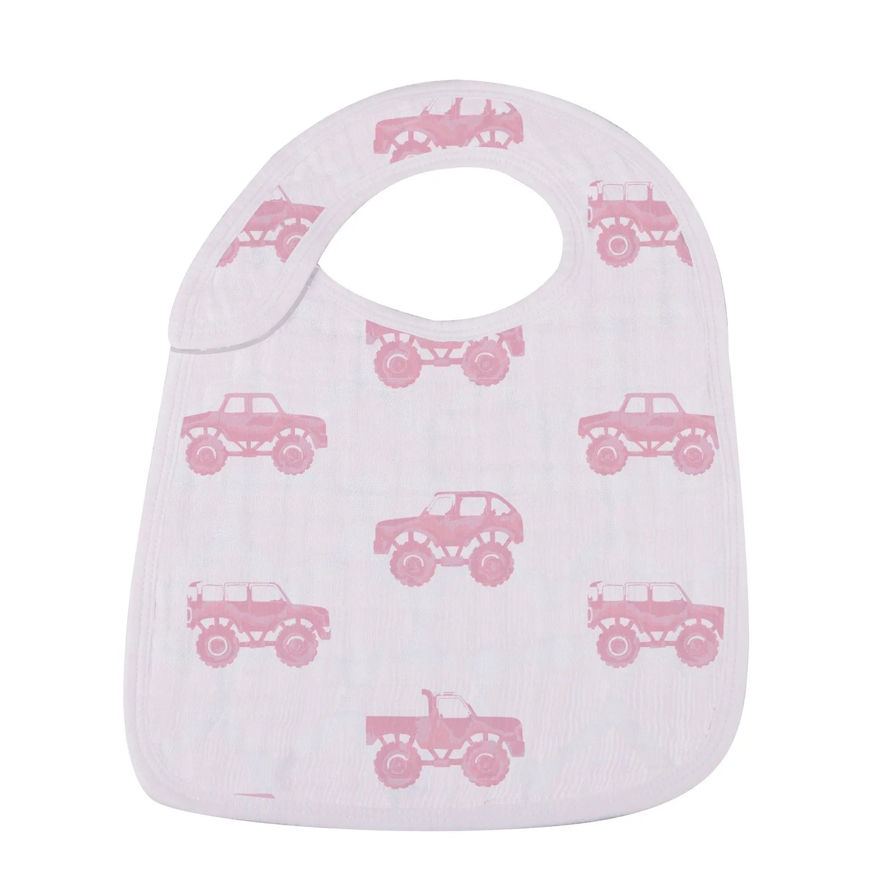 Newcastle Classics Pretty In Pink Bamboo Bibs 3 Pack Soft Absorbent Teething Accessories for Babies - Baby & Toddler Bamboo Snap Bib