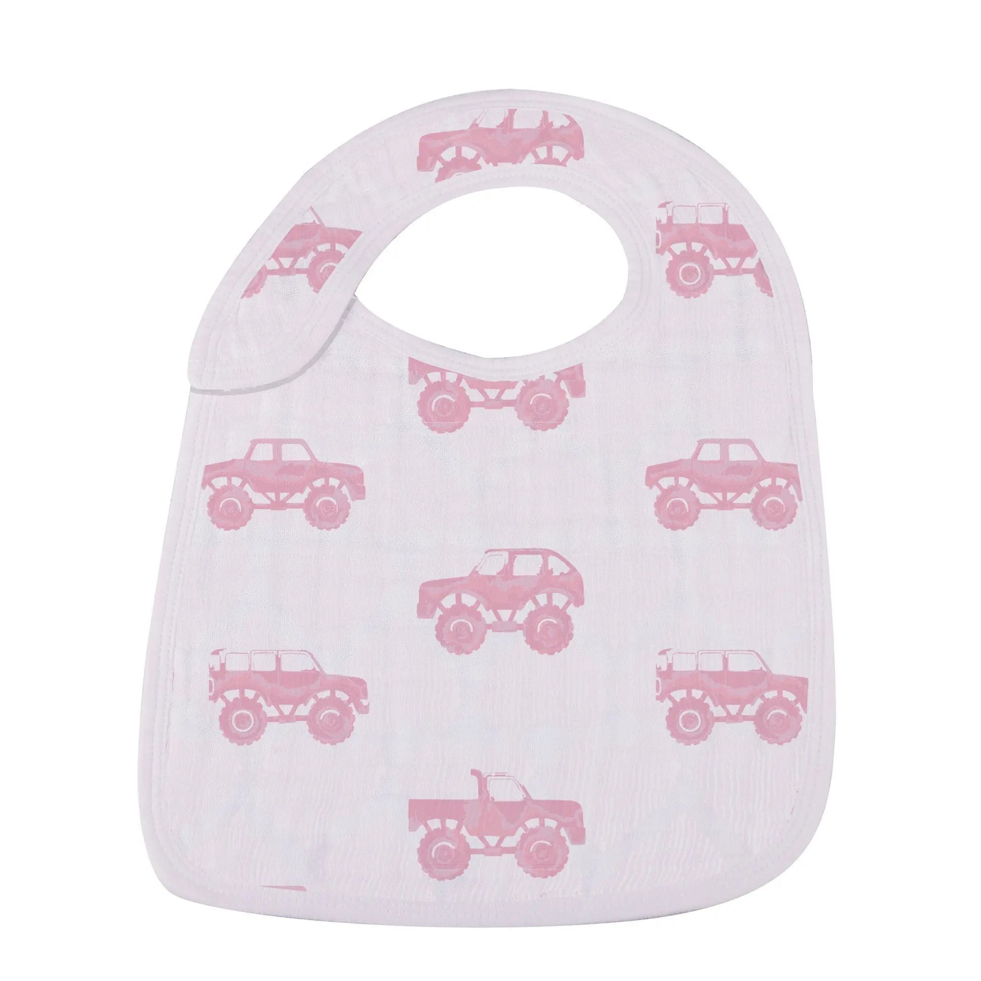 Pretty In Pink Bamboo Snap Bibs 3 Pack Soft Absorbent Muslin Teething Feeding Accessories Newcastle Classics