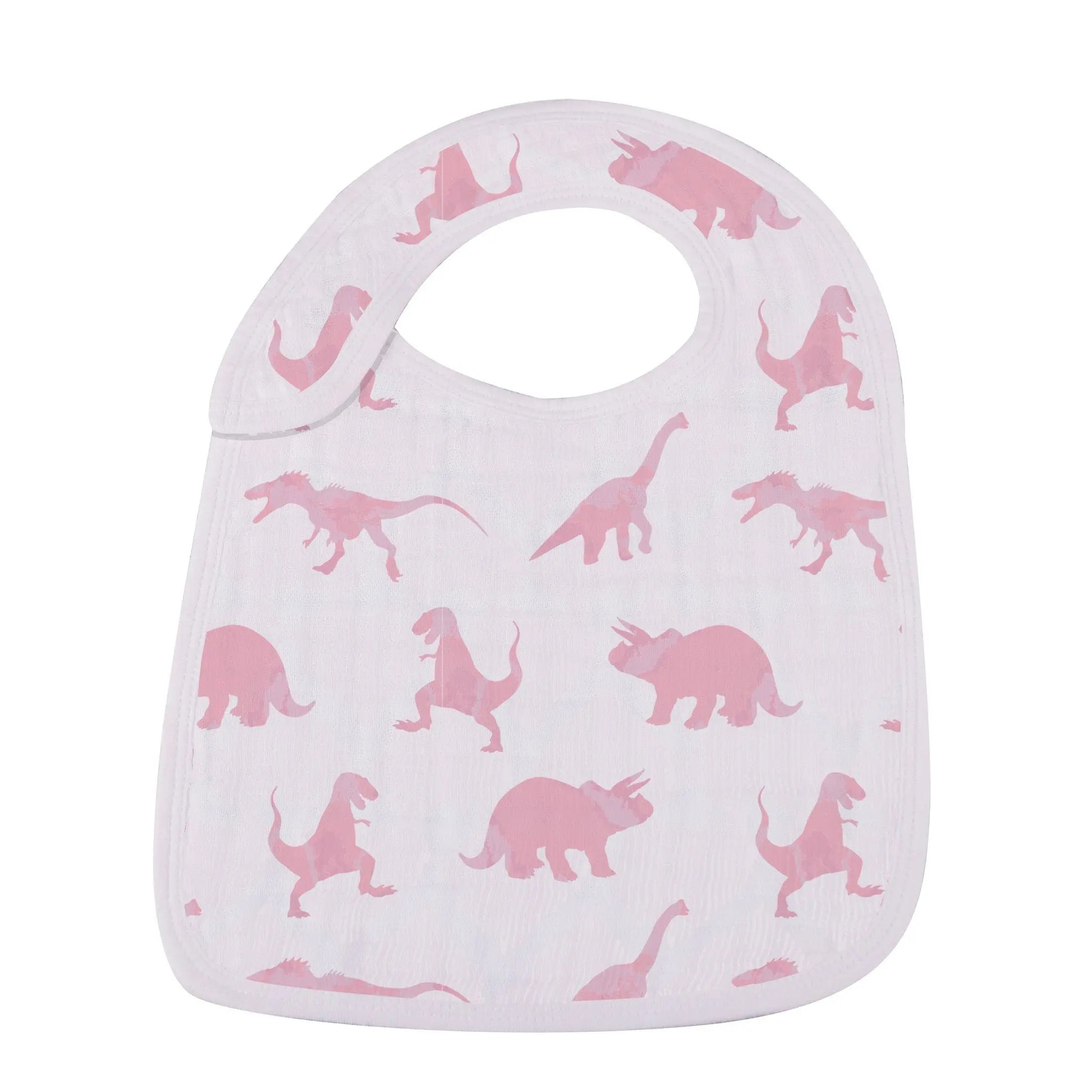 Pretty In Pink Bamboo Snap Bibs 3 Pack Soft Absorbent Muslin Teething Feeding Accessories Newcastle Classics