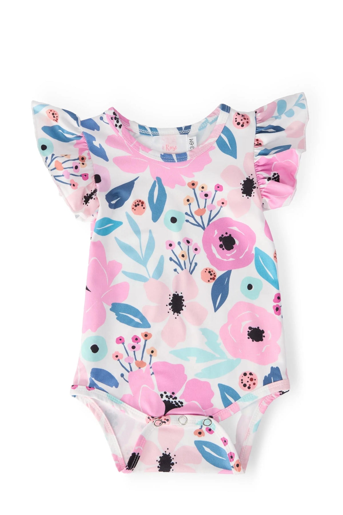 Mila & Rose ® Pretty in Purple S/S Flutter Bodysuit - 