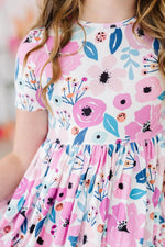 Mila & Rose ® Pretty in Purple S/S Pocket Twirl Dress - 