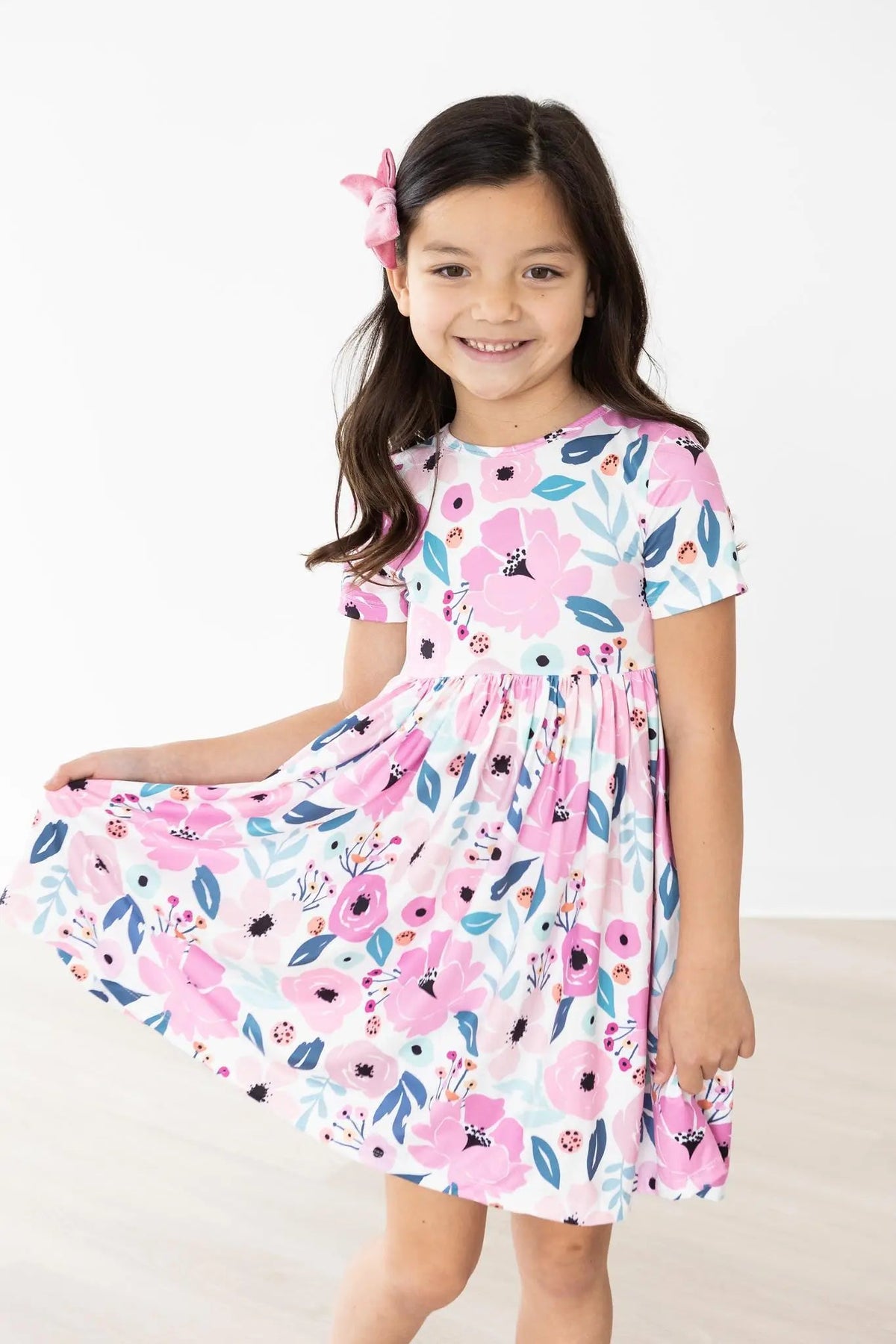 Mila & Rose ® Pretty in Purple S/S Pocket Twirl Dress - 