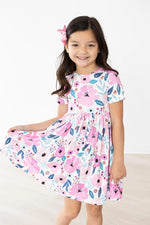 Mila & Rose ® Pretty in Purple S/S Pocket Twirl Dress - 