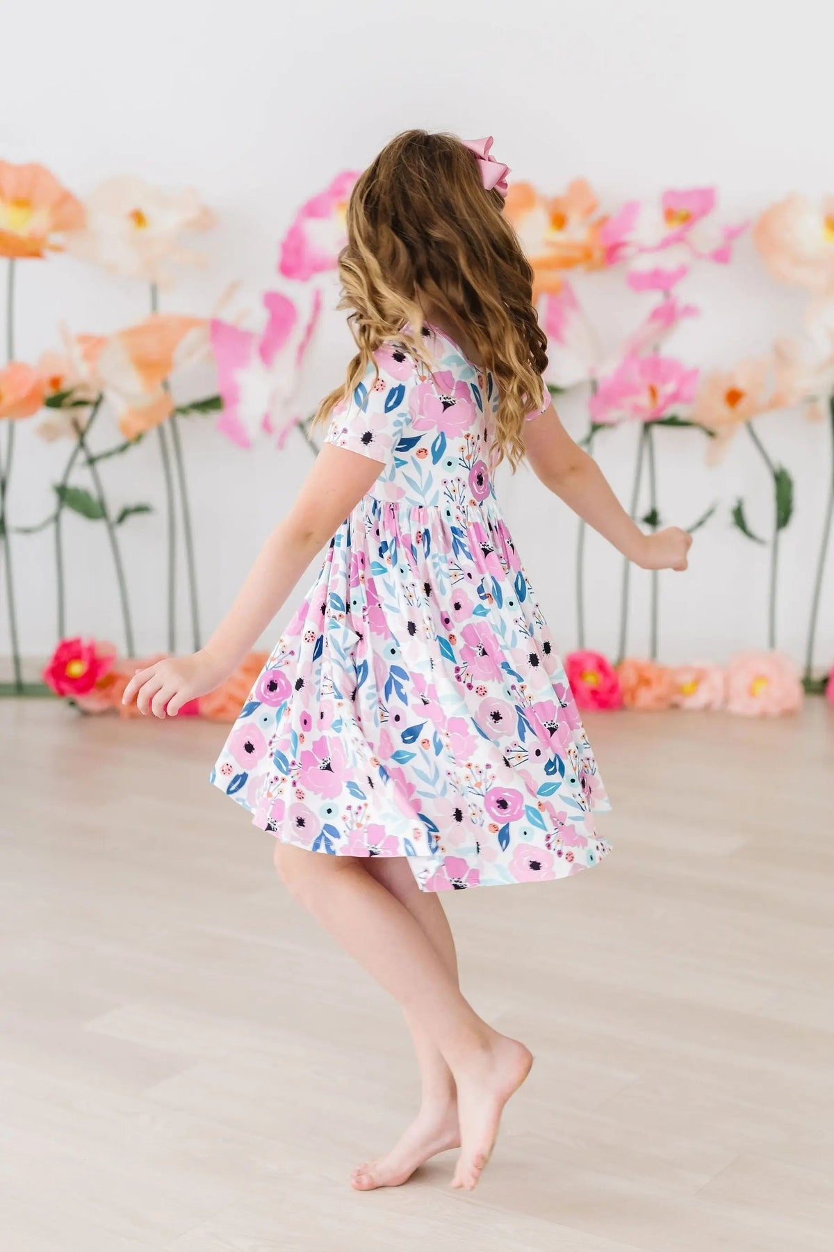 Mila & Rose ® Pretty in Purple S/S Pocket Twirl Dress - 