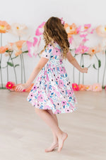 Mila & Rose ® Pretty in Purple S/S Pocket Twirl Dress - 