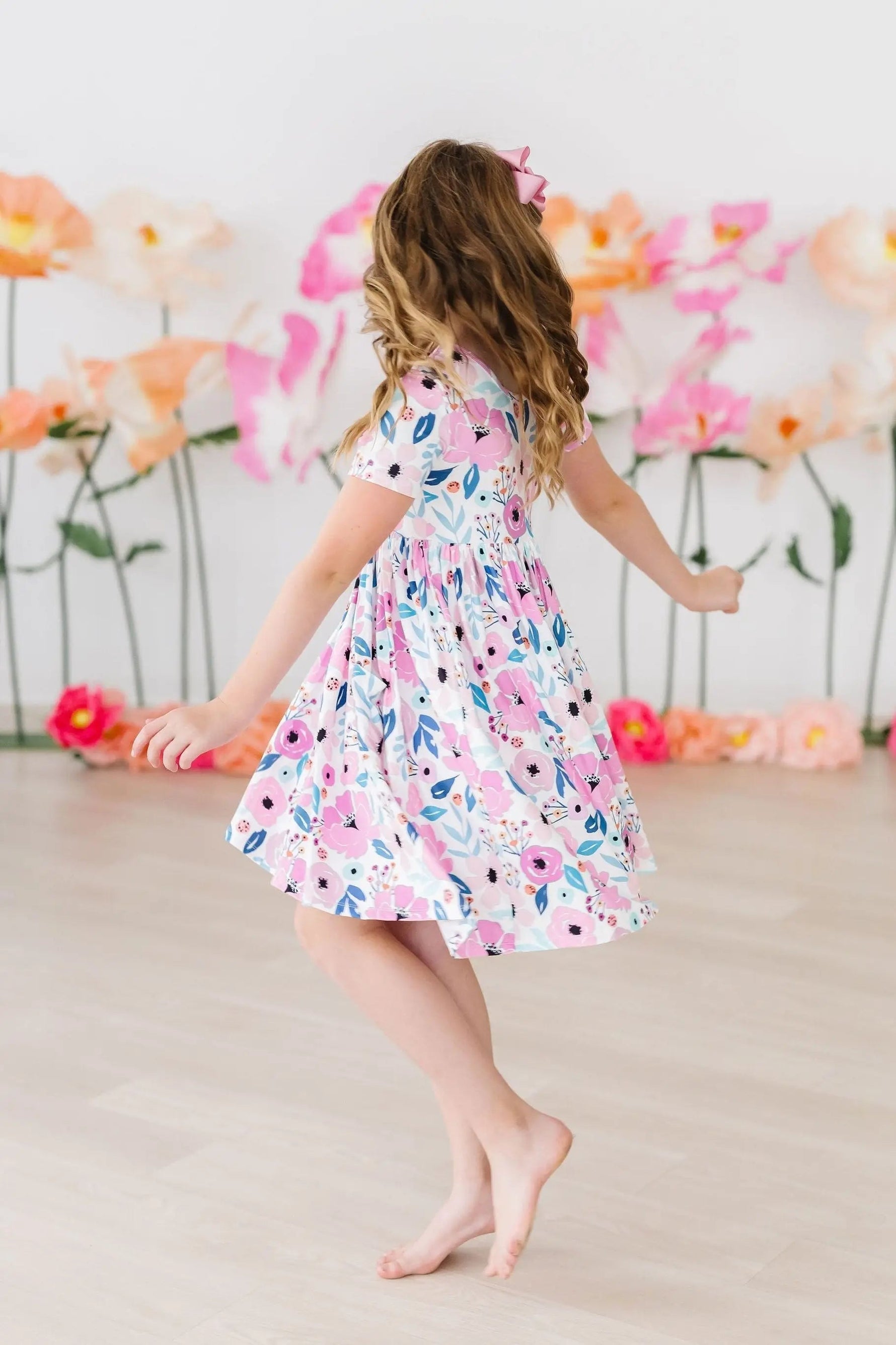 Mila & Rose ® Pretty in Purple S/S Pocket Twirl Dress - 