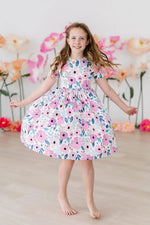 Mila & Rose ® Pretty in Purple S/S Pocket Twirl Dress - 