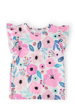 Mila & Rose ® Pretty in Purple S/S Ruffle Tee - 