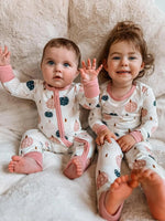 Little Joy Co. Pretty N Pumpkin 2pc Bamboo Pajamas Set for Kids Snug Fit - Everetts Place Boutique - 