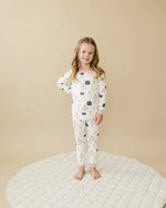Little Joy Co. Pretty N Pumpkin 2pc Bamboo Pajamas Set for Kids Snug Fit - Everetts Place Boutique - 