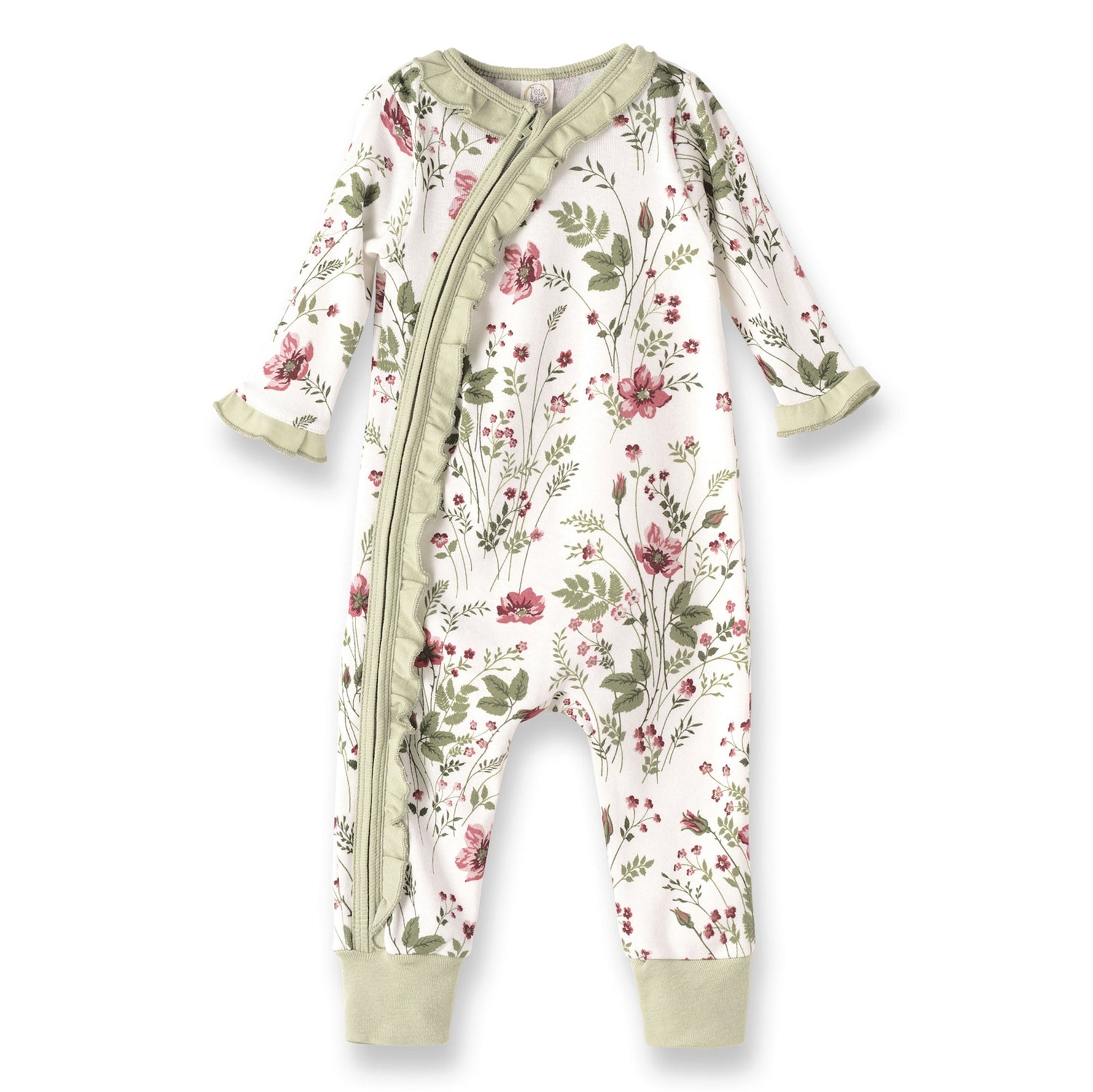 Tesa Babe Pretty Petals Bamboo Zipper Romper - Mommy and MeEveretts Place